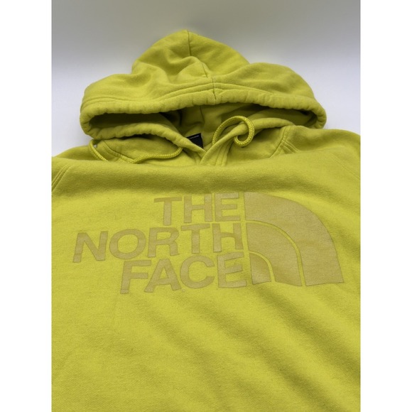 The North Face Womens Pullover Hoodie Sweatshirt Chartreuse Yellow Large - Picture 3 of 8